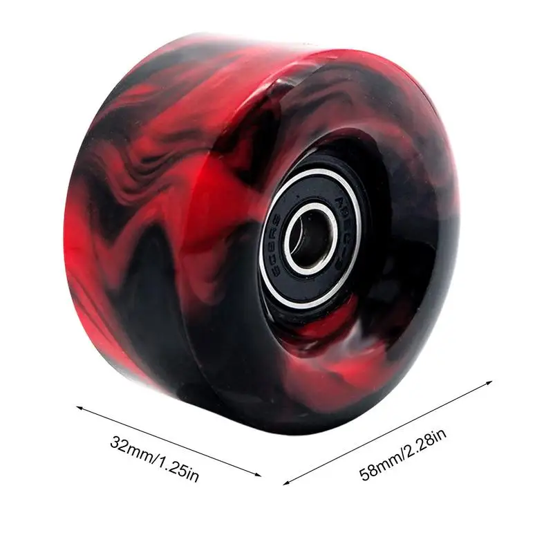 Roller Skate Wheels Mixed Color Roller Skate Wheel Mixed Color Wheels For Double Row Skating Quad Skates 58mm X 32mm