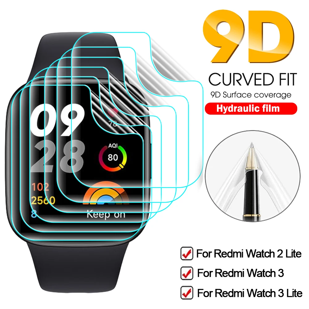 

1-10 шт., мягкая пленка для смарт-часов Redmi Watch 2 3 Lite