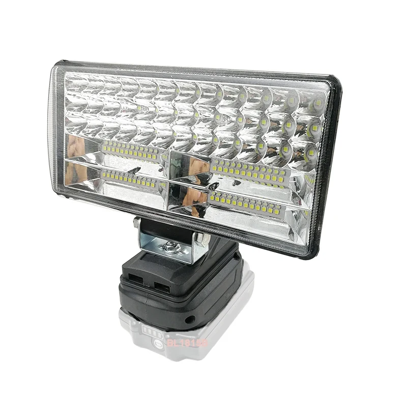 FÜHRTE Arbeit Lichter Taschenlampe Taschenlampe Scheinwerfer Auto Lampe für Makita 18V Li-Ion Batterie Adapter BL1815 BL1830 USB Power bank – Detail 6