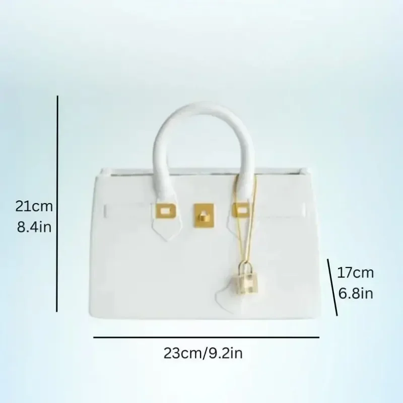 Resin Creative Luxury Vases Modern Table Ornaments Bag Moulding TV Stand Decor Vases Arrange Flowers Vase Home Decoration 6