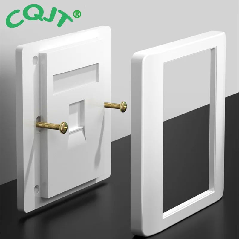 Rj45 wall socket/86 Type Computer Socket Panel CAT6 Network Module RJ45 Connector Cable Interface Outlet Wall Switch
