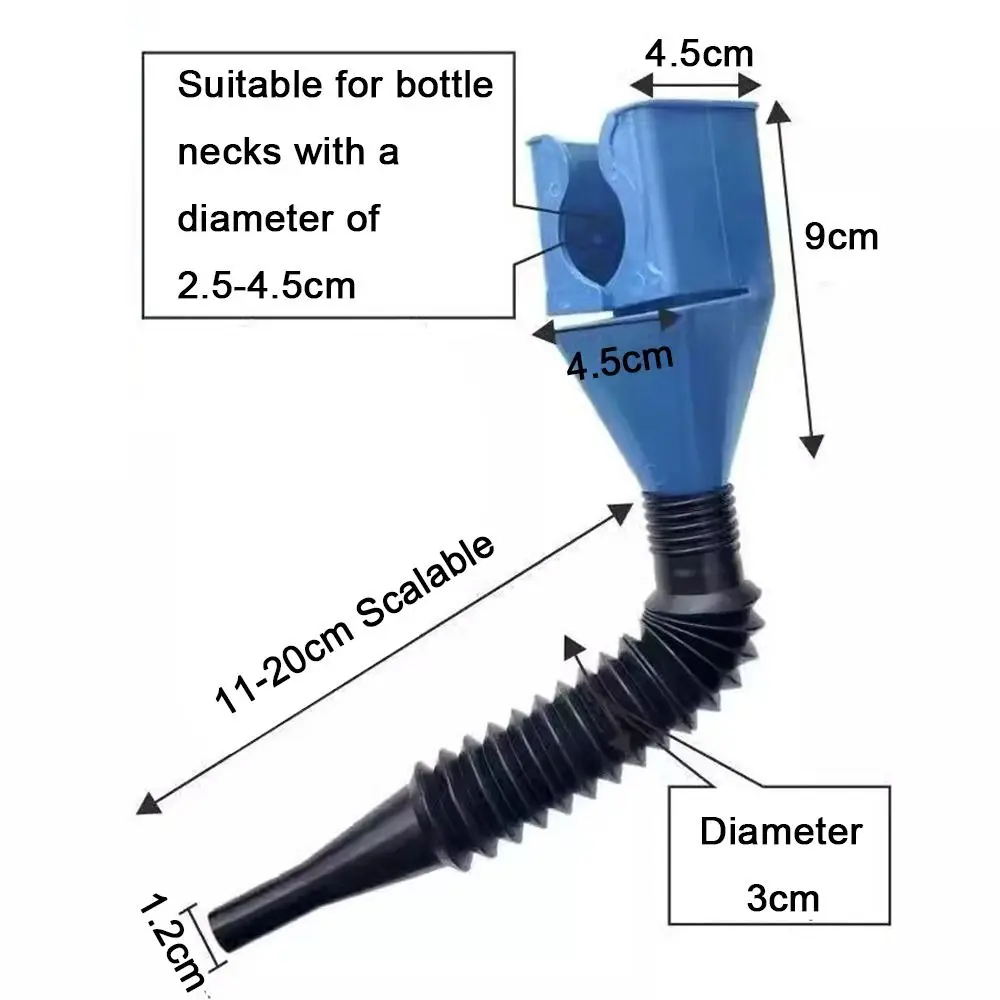Plastic Car Motorcycle Refueling Gasoline Engine Oil Funnel Filter Transfer Tool Oil Change Funnel Accesorios