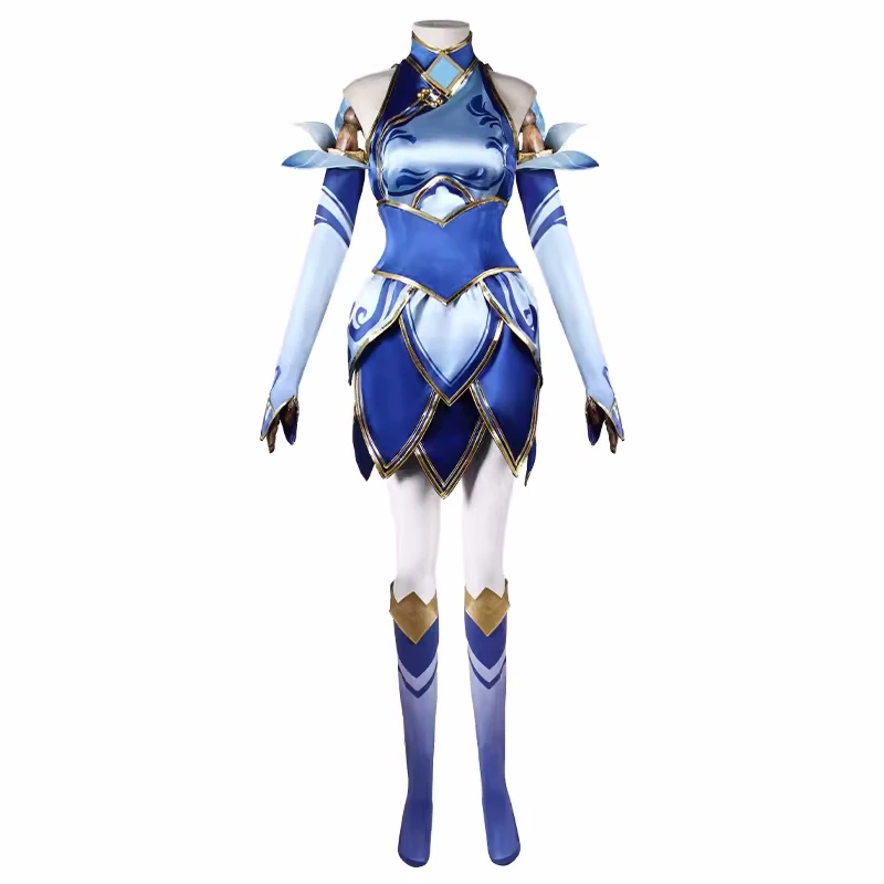 

Luxanna Crownguard Cosplay Game LOL Anime Women Porcelain Skin Top Skirt Costume Role Play Clothing Halloween Party Suit