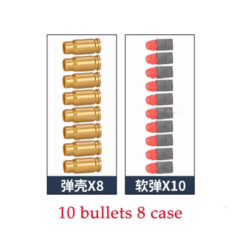 Toy Gun Accessories Soft Bullets Shells Magazines Glock M1911 Desert Eagle Pistol Gun Parts Can Shoot No Gun 5