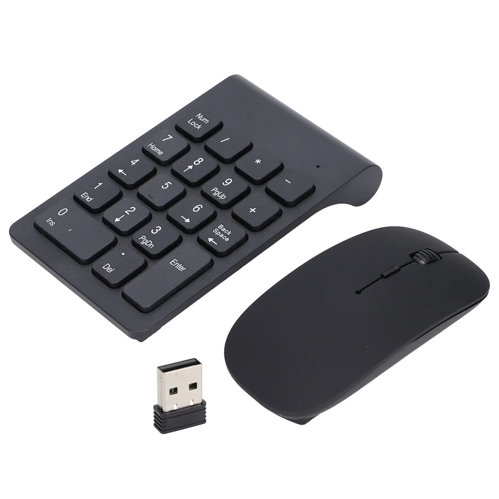 Wireless Number Pad And Mouse Combo 18 Key Usb Office Keyboard_voghion.com