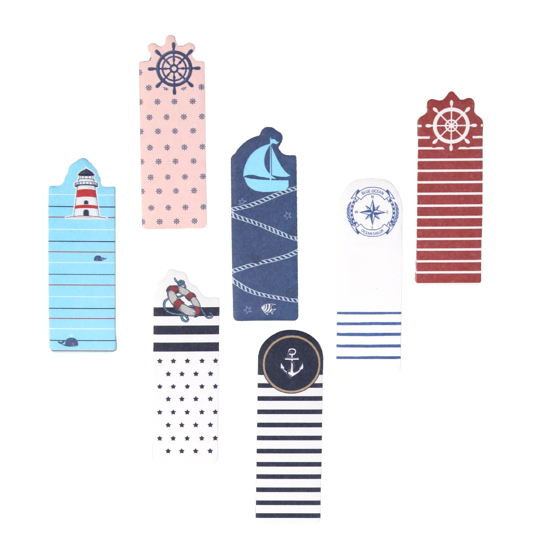 MOTARRO 오션 스타일 종이 스티커 메모 패드, 창의적인 메모장, 사무실 학교 문구, 접착 스티커 장식, 1 개