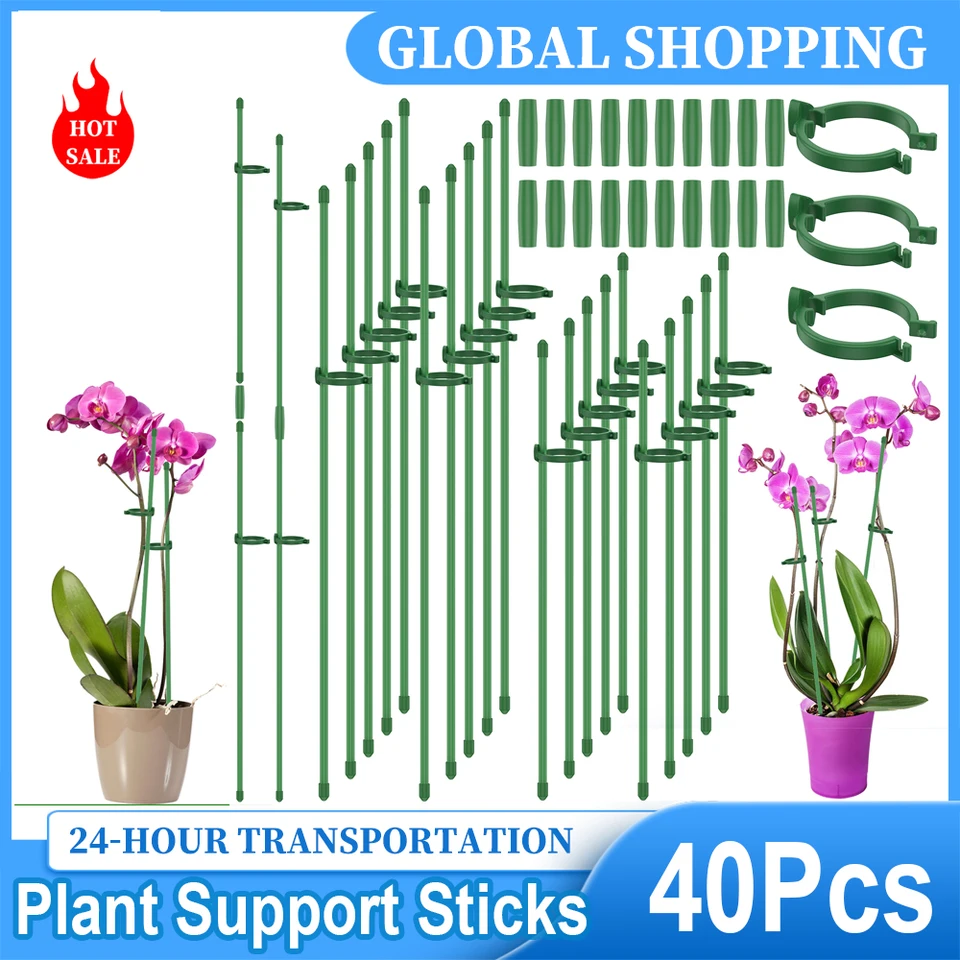 2 PZ BASTONCINI DI SUPPORTO PER GIARDINO ASTA SERRE RECINZIONI PIANTE 1 Cm 8021000080221
