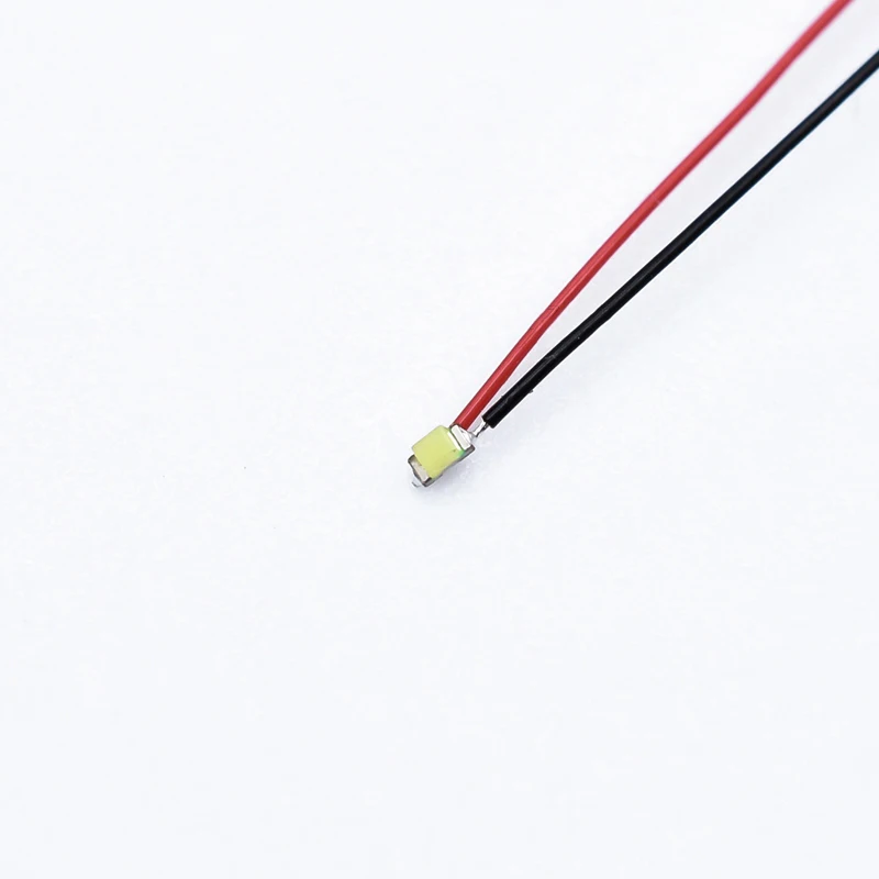 led lamp led chip led lamp bulb led lamp beads 10pcs 0402 0603 0805 1206 Smd Lamp Pre Wired Micro Led Pre-Soldered Micro Litz Wired Chip 30cm 3v Railway Model Gundam Scenes