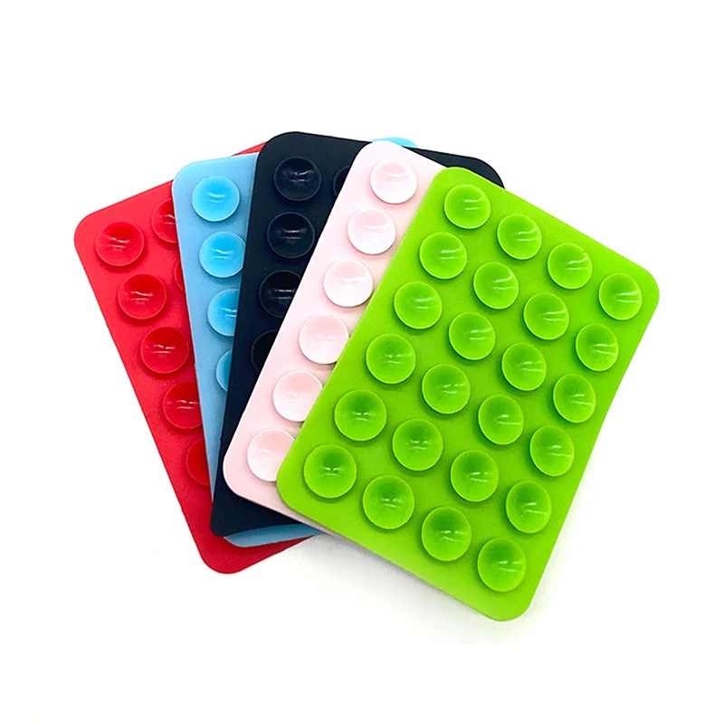 Silicone Suction cup Pad For Mobile Phone Fixture Suction Cup Backed Adhesive Silicone Rubber Sucker Pad For Fixed phone suction cup