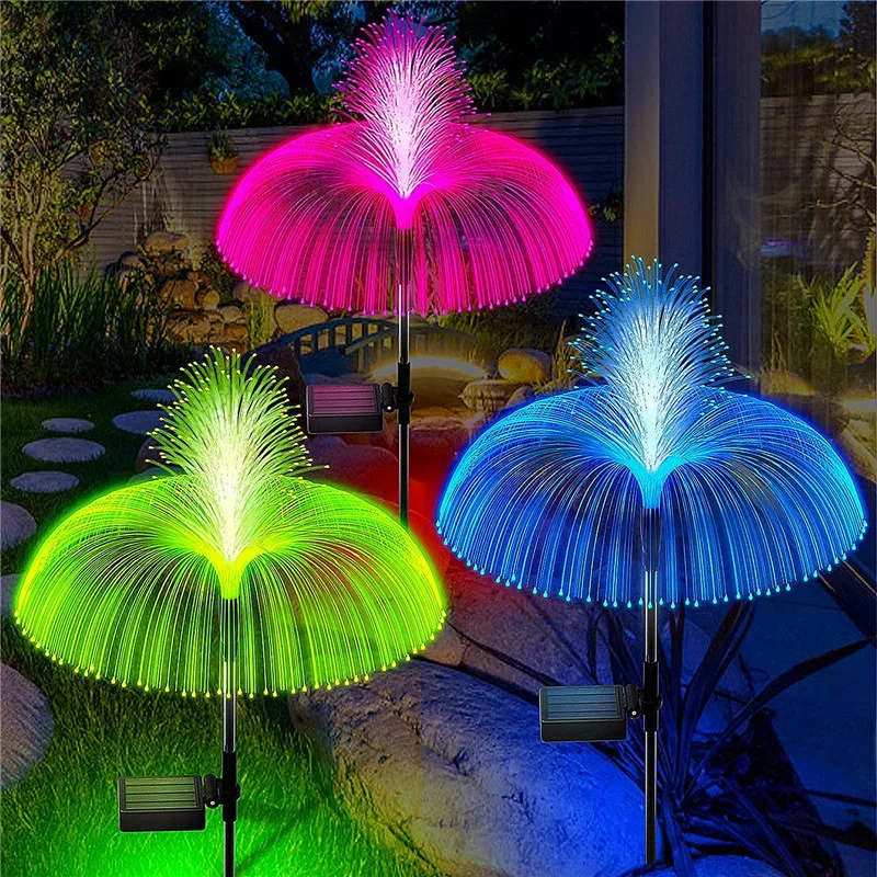 solar lights solar LED jellyfish lights for outdoor garden yard pathway decor