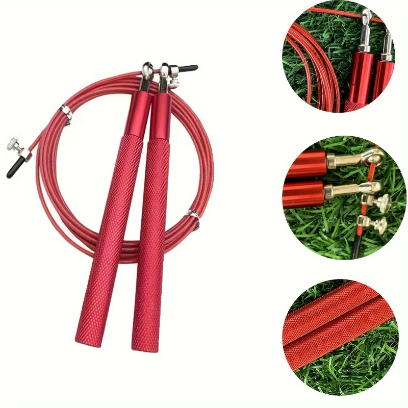 High-Speed Jump Rope With Aluminum Handles-Adjustable, -Free For Effective Workouts & Slimming