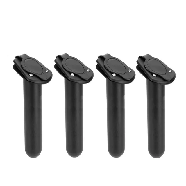 2/4 PCS Kayak Fishing Rod Holders with Cap Cover Plastic Flush