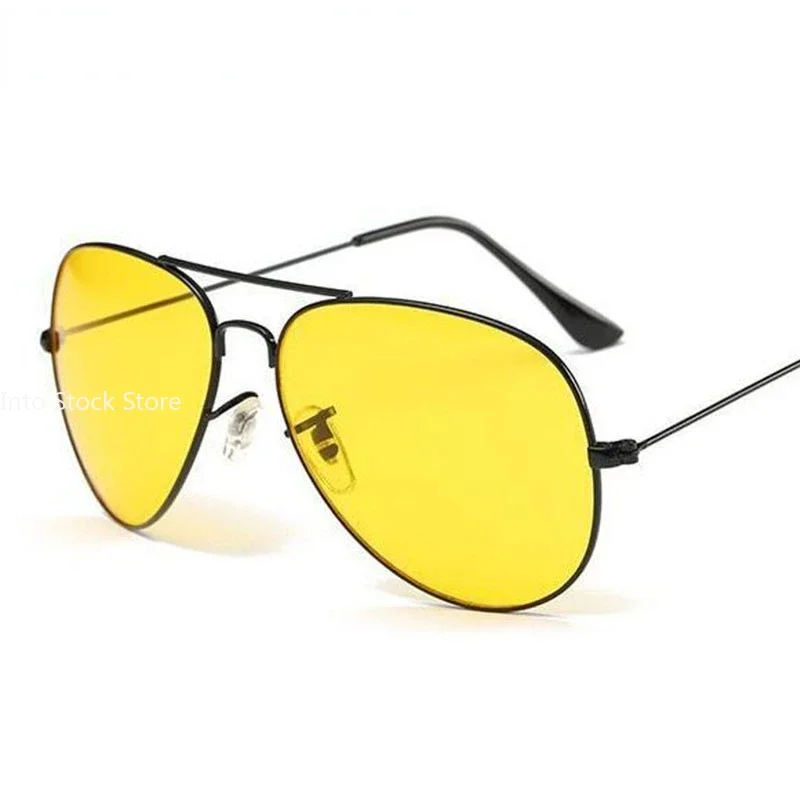 Pilot Yellow Sunglasses Women Day Night Vision Glasses Classic Brand Designer Male Sun Glasses for Driving Clear Lens Glasses 5