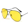 Pilot Yellow Sunglasses Women Day Night Vision Glasses Classic Brand Designer Male Sun Glasses for Driving Clear Lens Glasses 5