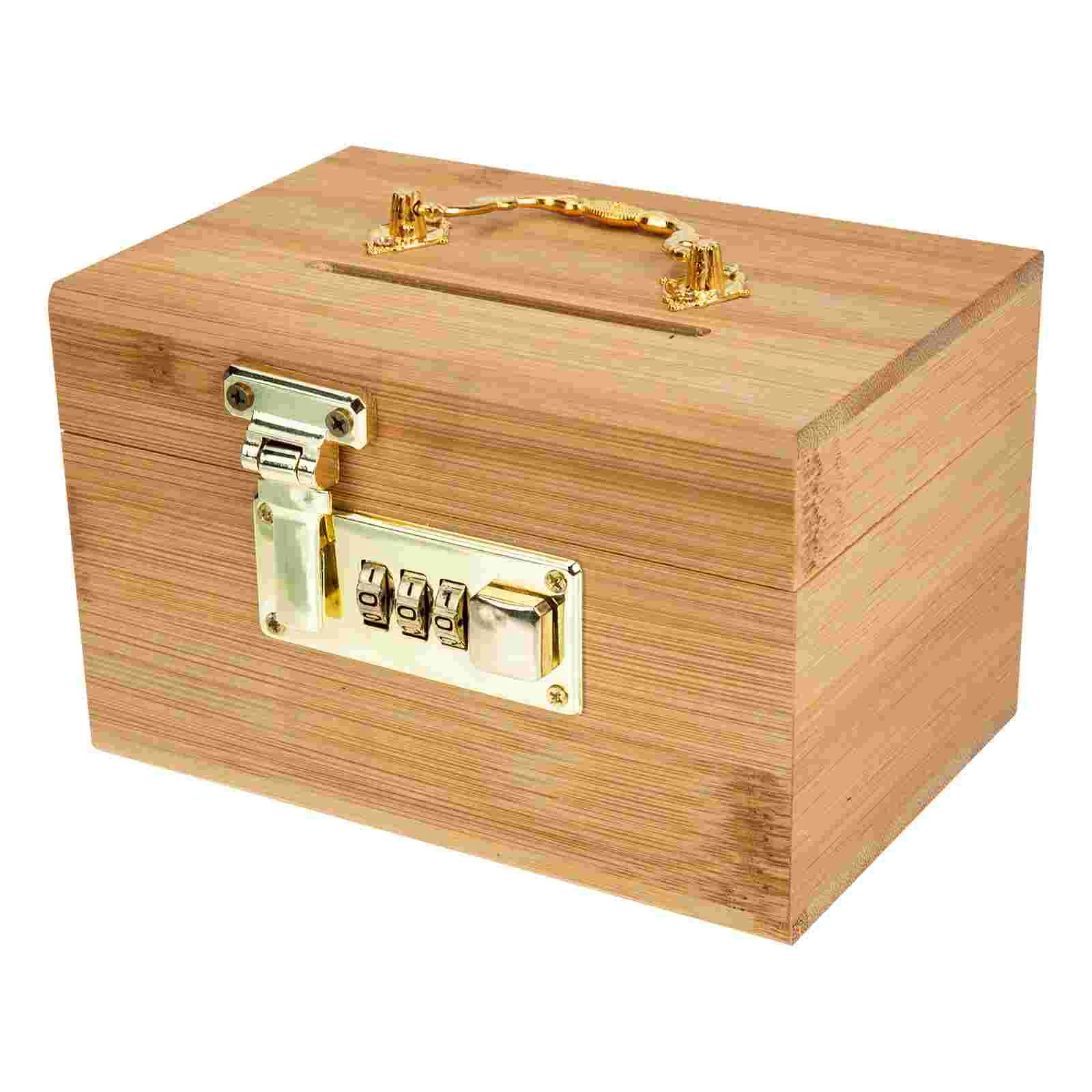 

Vintage Wooden Piggy Bank Money Saver Box for Home Decor and Wedding Gift (14.5X9.5Cm)