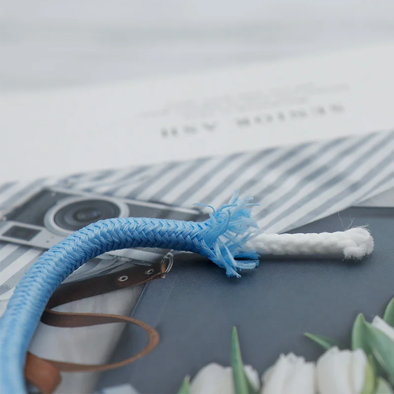 Wellacets 6MM Round Hoodie Ropes Solid High Ranked Polyester Laces Sky-blue Black White Crimping Tools Strings Zapatillas Mujer