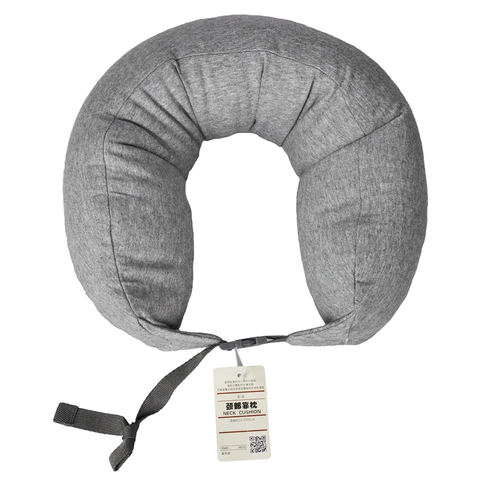 U Shaped Neck Pillow Soft Foam Waist Massage Portable Cervical Cushion for Nap Train Airplane Traveling Sleeping 5
