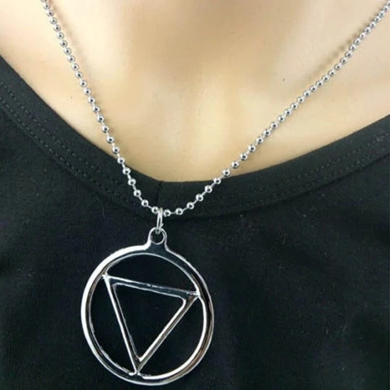 Akatsuki Hidan Necklace Ninja Jashin Symbol Trinity Christianity  Catholicism Pendant Religion Amulet Anime Cosplay Jewelry Gifts
