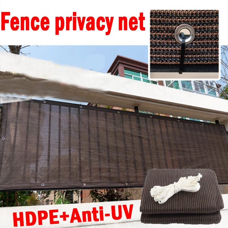 Description Picture 6 of itemFence Privacy Screen Net HDPE Sunshade Fabric Courtyard Enclosure Nets  Balcony Sunblock Shade Cloth Terrace Sun Shading Sail