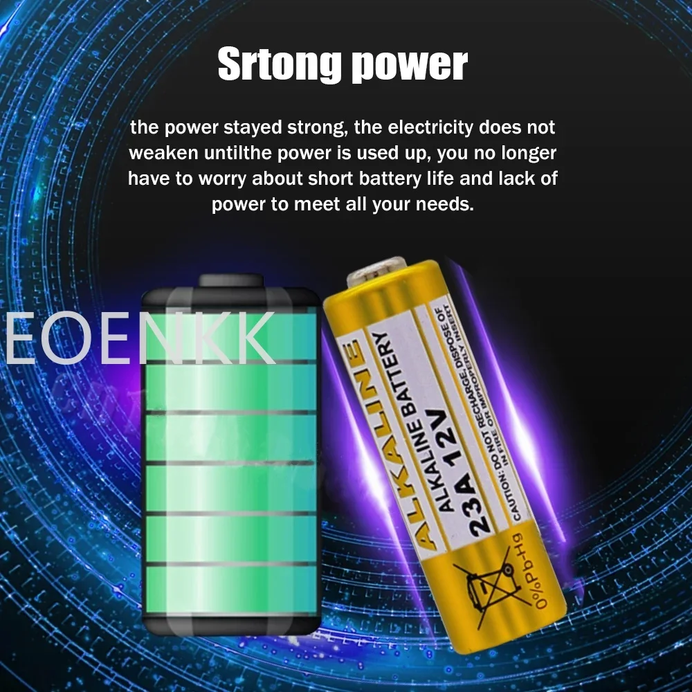 20PCS 12V 23A Alkaline Battery A23 23GA A23S E23A EL12 MN21 MS21 V23GA L1028 GP23A LRV08 For Remote Control Doorbell Dry Cell 3