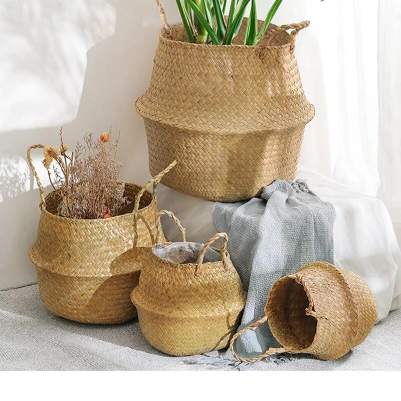 Nordic Style Wicker Storage Basket For Home