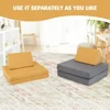 Convertible Kids Couch, 6-Piece Modular Sofa Playset or 2 Chair for Boy Girl w/Folding Mats & 2 Triangular Pillows 3