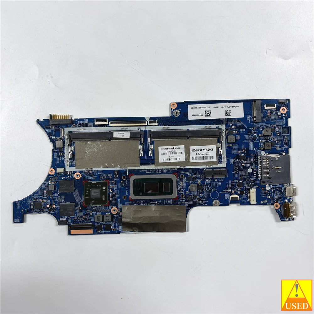 

USED Laptop Motherboard L72027-601 18798-1 for HP X360 15-DQ i7-10510U 535 2GB Fully Tested 100% Work