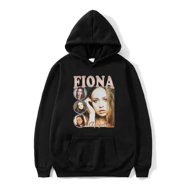 

Singer Fiona Apple Graphic Hoodie Men Women Hip Hop Fashion Oversized Sweatshirt Male Vintage Y2k Long Sleeve Pullover Hoodies