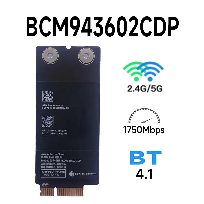 

2015 A1418 A1419 Wi-Fi 802.11ac и Bluetooth 4,1 Карта Аэропорта BCM943602CDP