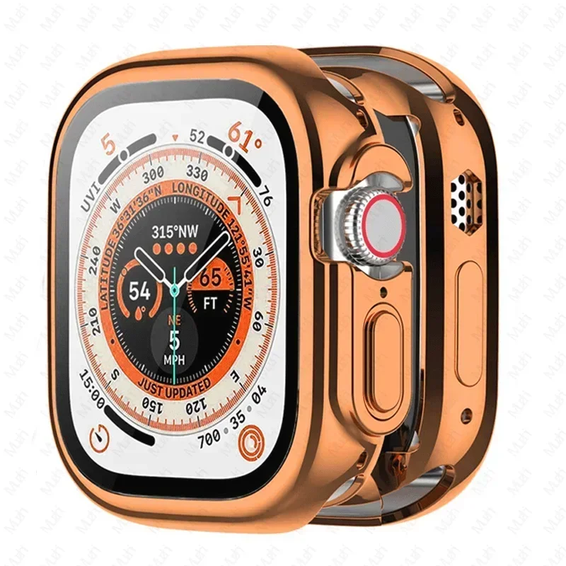 Ultra Protective Soft TPU Bumper Cover Case for Apple Watch with Screen Protector