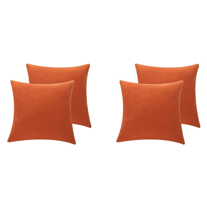 

6Pcs Outdoor Waterproof Throw Pillow Covers Water Resistant Garden Chair Cushion Case For Couch Decoration 18X18 Inches