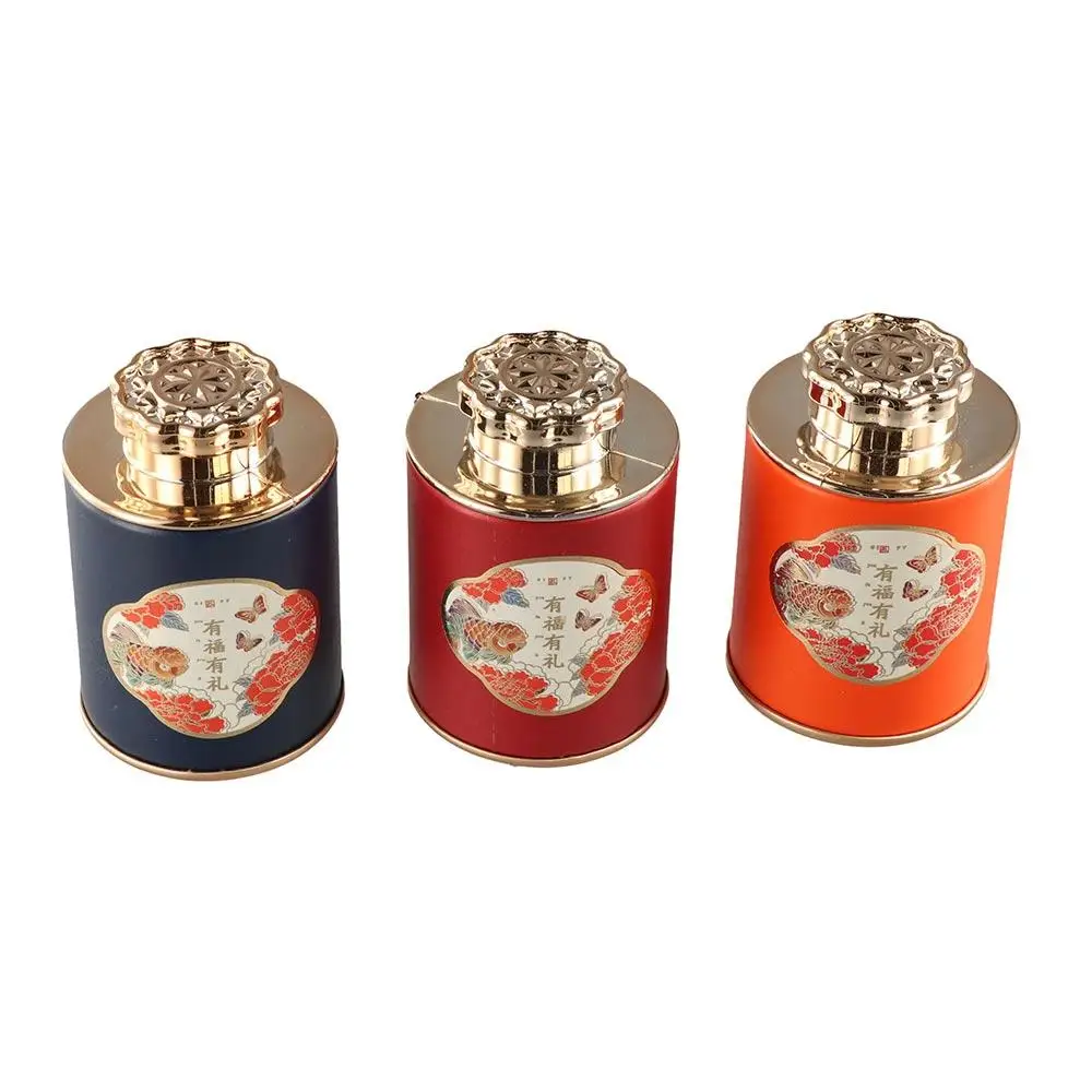 Storage Can Paper Empty Tea Tin Can Portable Mini Tea Canister Exquisite Small Packaging Box Home tea tin box tea canister