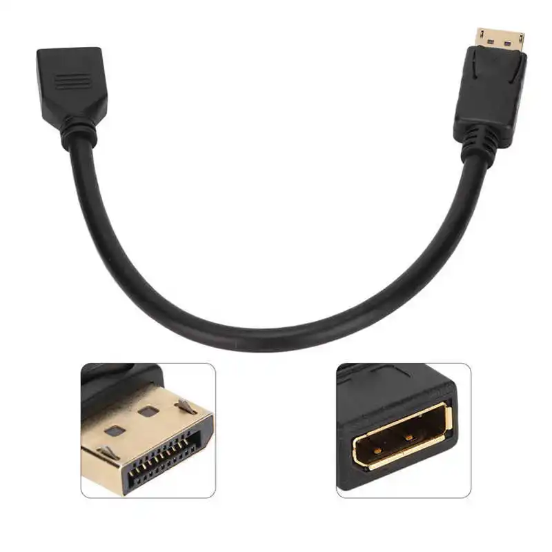 DP TO DP Cable Displayport Extension Cable 4K Gold Plated Male To Female for Notebook Computer for Desktop Computer for TV
