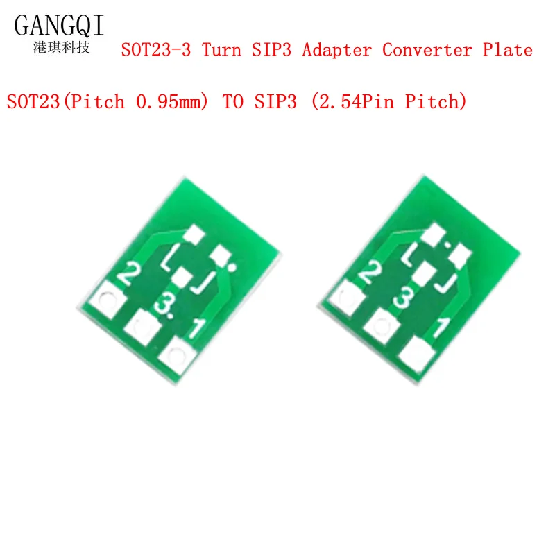 20Pcs SOT23 SOT23-3 Turn SIP3 Double-Side SMD Turn DIP SIP3