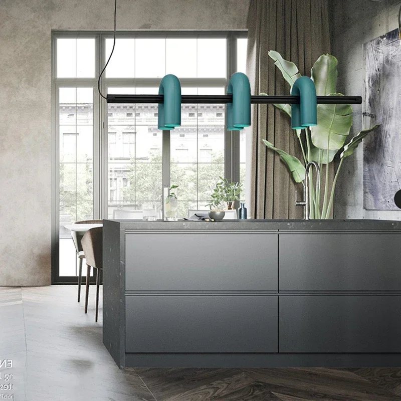 Art Lighting Fixtures High-end Art Deco U Tube Chandelier for Dining Room