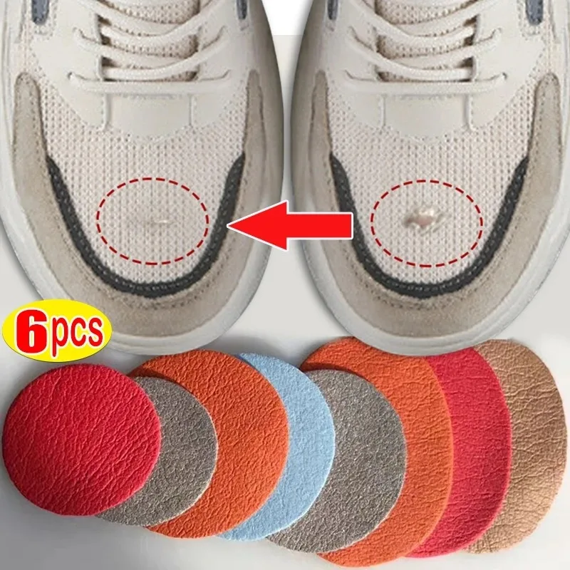 

6Pcs Sports Shoes Patches Vamp Repair Shoe Insoles Patch Sneakers Heel Protector Adhesive Patch Repair Heel Anti-wear Heel Pads