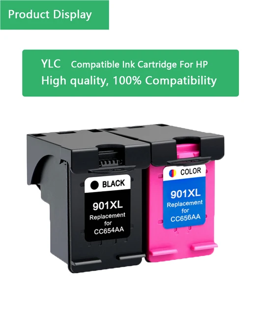 KIT CARTUCHO DE TINTA 901 XL 1 PRETO 14 ML 901XL 1 COLORIDO 12ML COMPATIVEL PARA 4500 J4524