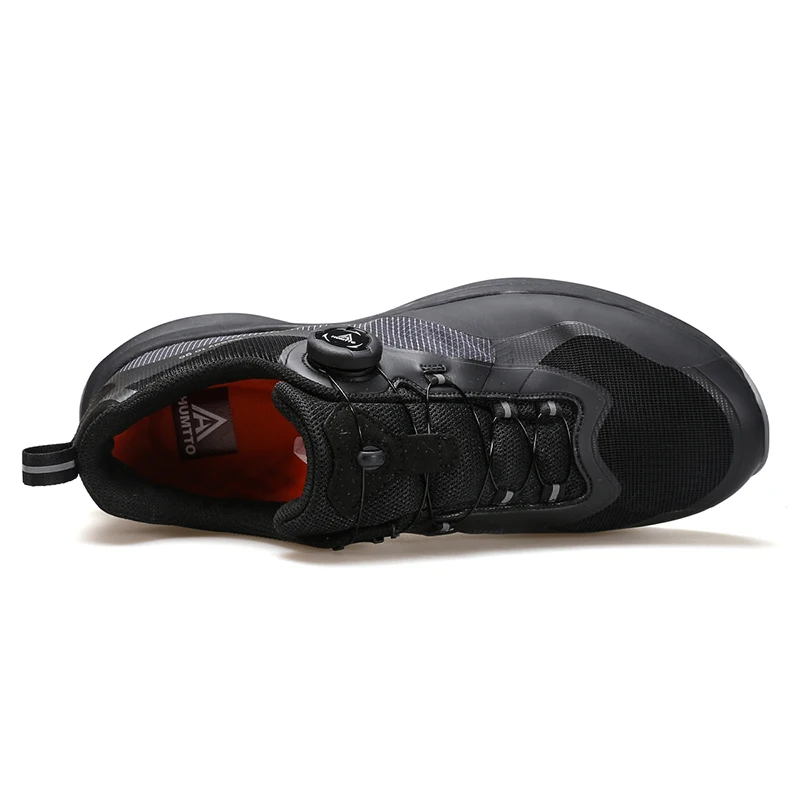 HUMTTO Hiking Shoes Breathable Mountain Trekking Sneakers for Men Camping Safety Boots Climbing Sports Black Tactical Mens Shoes