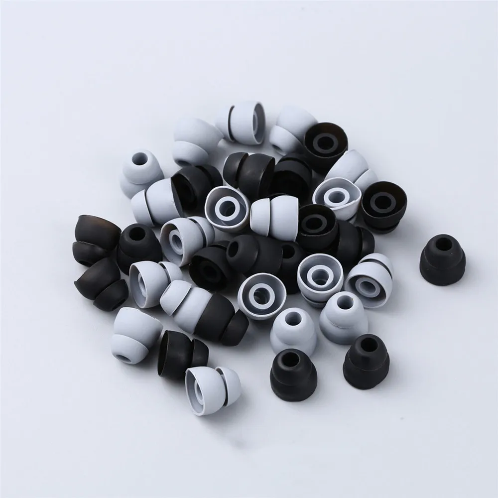 10Pcs Auricolari In Silicone Suggerimenti Auricolari In Silicone A Doppia Flangia Per Powerbeats 3 Beats Di Dr Dre Lg Mpow Panasonic Auricolari Tips G