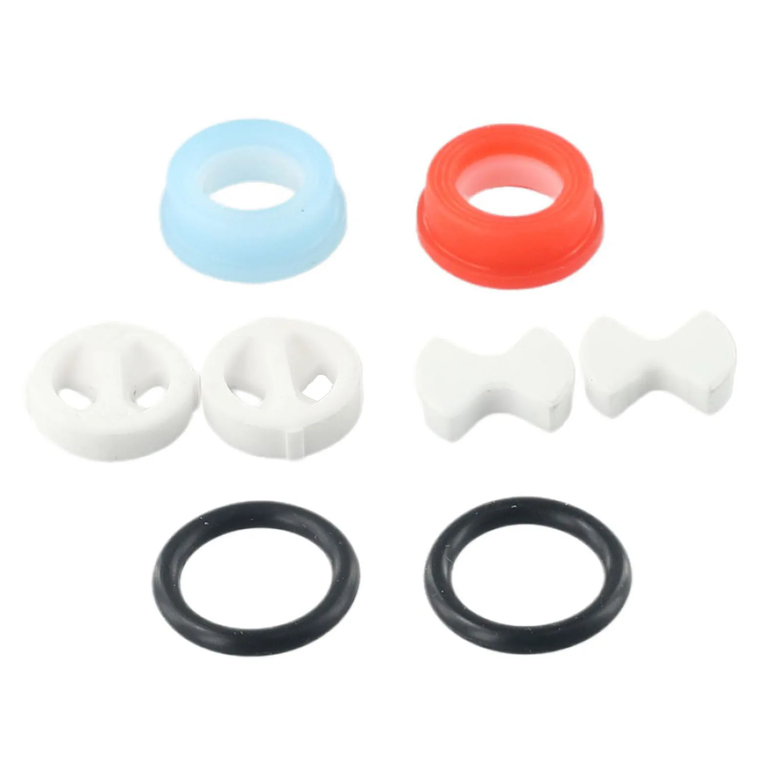 

8 Pcs/Set Ceramic Disc Silicon Washer Insert Turn Replacement 1/2" For Valve Tap Home Plumbing Accessories It Is Durable