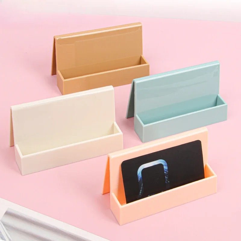 1 Pcs Creative Unique Women's Business Card Holder Desktop Card Storage Box Display Stand Business Exhibition Rack card holder credit card holder photo card holder desk card holder card display stand postcard holder