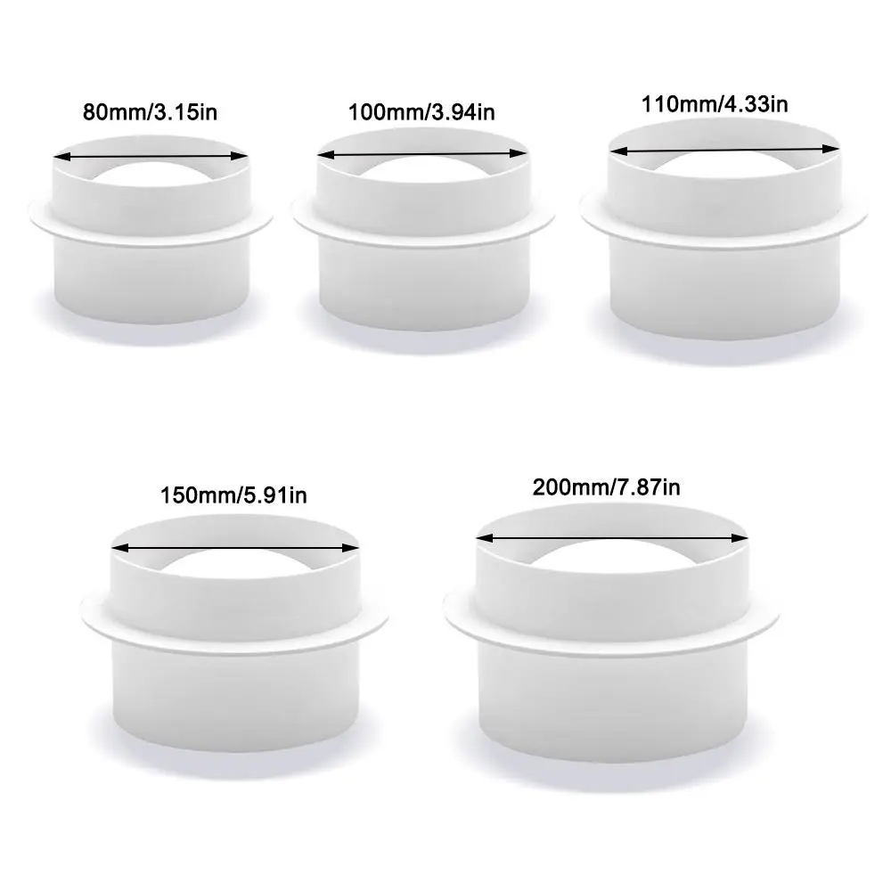 Clapet Anti-retour De Tuyau En Plastique Durable Rond 80/100/110/150/200mm, Clapet De Ventilation De Contrôle De Conduit D'air, Bloqueur De Tirage De Tuyau Pour La Maison