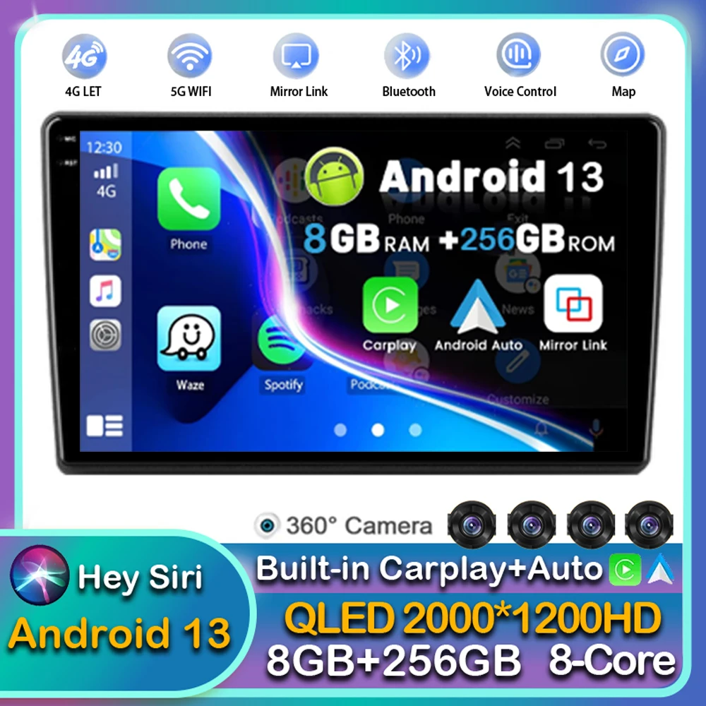 

Автомагнитола Carplay для Kia, мультимедийный проигрыватель на Android 13 для Kia Ceed 2006, 2007, 2008, 2009, 2010, 2011, 2012, видео, стерео, Wi-Fi + 4G DSP