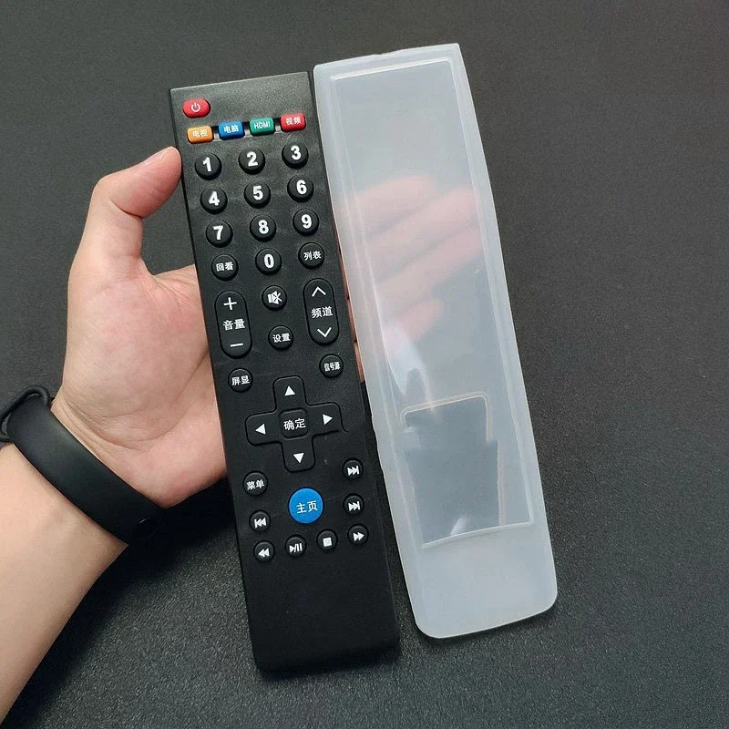 Durable Soft Silicone TV Remote Control Covers Transparent Dustproof Remote Controller Protective Case 20*5*1.7cm 1 Pc, silicone remote case,silicone remote cover,silicone remote sleeve,remote controller cover,silicone case protector
