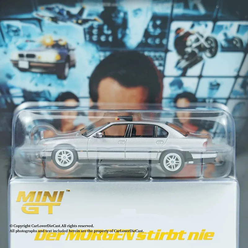 미니GT 1:64 스케일 750IL 007 합금 자동차 모형 컬렉션 전시 장난감 선물 기념품