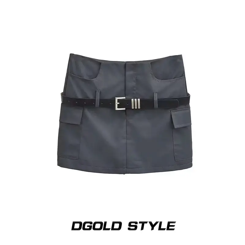 ☆Belted Wrap Double Mini Skirt/KIMHEKIM☆ Tayfun Kaba Buckle Belted Mini Skirt – ismylova