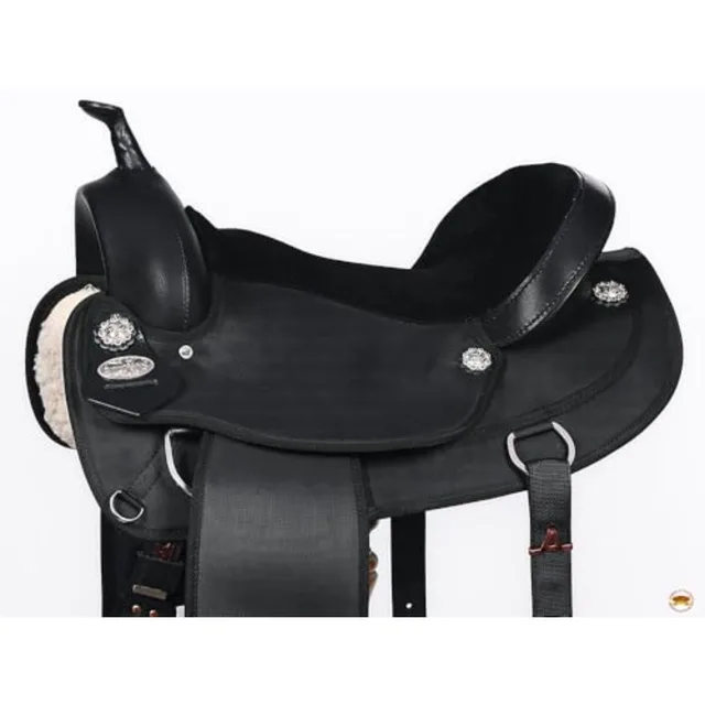 Trail Pleasure Western Horse Saddle for Horses Cordura Synthetic Material Brown Lightweight and Durable Design