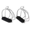1 Pair Stainless  Riding Safety Stirrups Iron for English Saddles 5