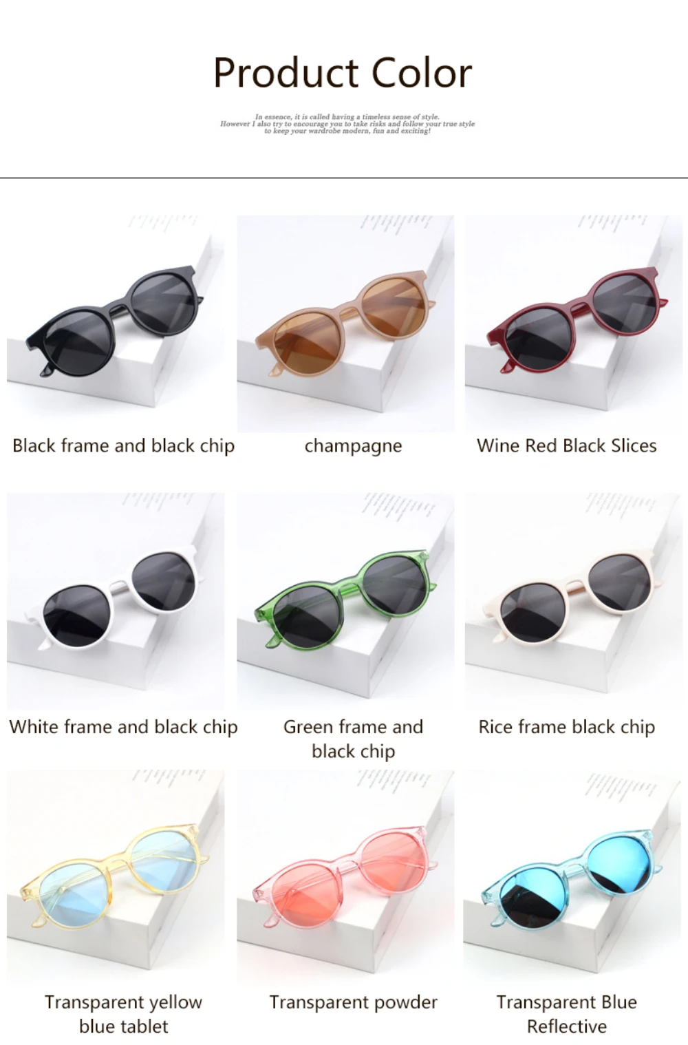 Children' Sunglasses Boys Girls Fashion Trendy Baby Sun Glasses UV Resistant Korean Version Round Frame Eyewear Outdoor_voghion.com