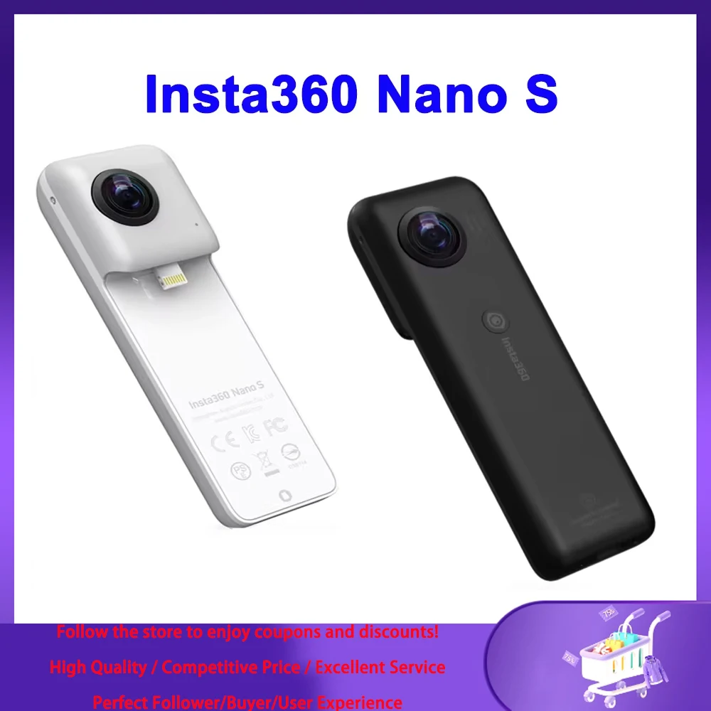 Insta360 Nano S - 4K 360° Video Camera for iPhone 360° Video